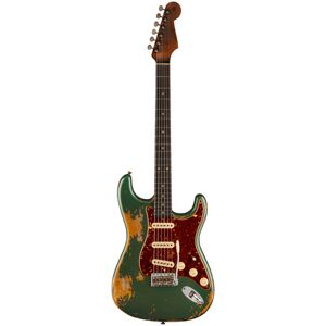 Fender 61 Strat Roasted SGCS SH Relic Aged Sherwood Green over 3 Color Sunburst