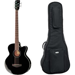 Harley Benton B-35BK Acoustic Bass Bundle Noir