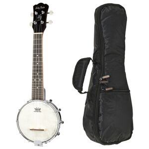 Harley Benton BJU-10 Banjo Ukulele Bundle Noir mat