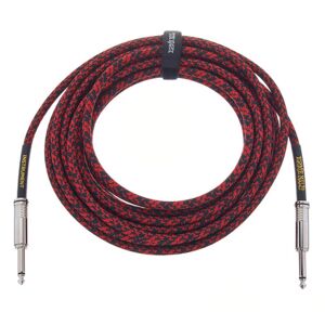 Ernie Ball Instr.Cable Braided 25ft RB Rouge