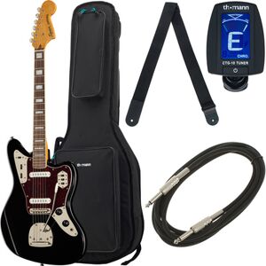 Squier CV 70s Jaguar LRL BK Bundle Noir