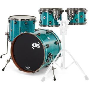 DS Drum Rebel Maple/Walnut 20 Aqua Aqua over Bubble Maple