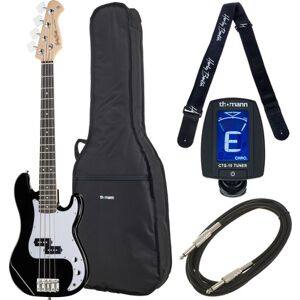 Harley Benton PB-Shorty BK Standard Bundle Noir