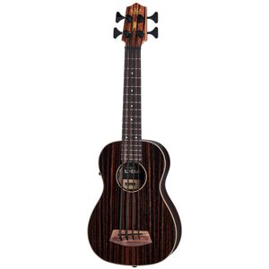 Kala Bass Ukulele Ebony Fretted Naturel satin