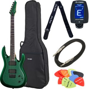 Harley Benton R-446 Green Metallic Bundle Green Metallic Gloss