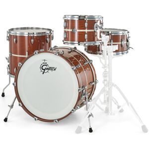 Gretsch Drums Renown Ltd 4pc Mahogany Set Naturel avec incrustations nacre vintage