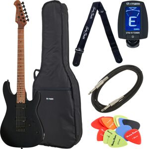 Harley Benton Fusion-III EMG HT Roast Bundle Noir mat