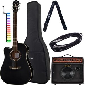 Harley Benton HB CLD10SC Visual Note Bundle Noir mat