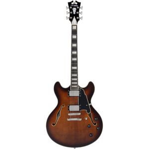 DAngelico Premier DC Brown Burst Brown Burst