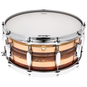 Ludwig 14x6,5 Striped Bronze Phonic Raw with polished stripes