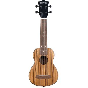 Cascha Soprano Ukulele Zebra Wood