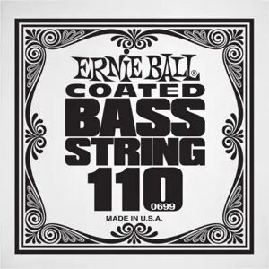 Ernie Ball Cordes basses à l'unité/ SLINKY COATED 110 - Publicité
