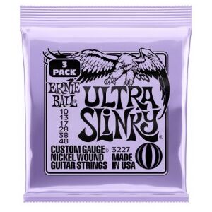 Ernie Ball Jeux de cordes electriques 010/ 3227 ULTRA SLINKY 10-48 PACK DE 3