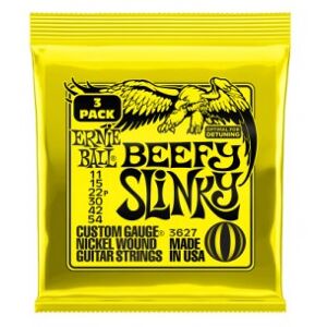 Ernie Ball Jeux de cordes electriques 011/ 3627 BEEFY SLINKY 11-54 PACK DE 3