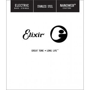 Elixir Cordes basses à l'unité/ CORDE BASSE NANOWEB STAINLESS STEEL 125 - Publicité