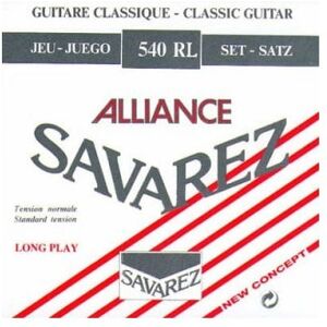 Savarez Cordes guitares classiques/ CORDES CLASSIQUES ALLIANCE-HT CLASSIC JEUX ROUGE TIRANT NORMAL POUR CORDIER