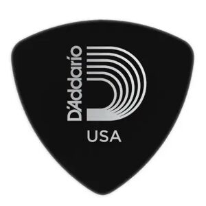 D'addario And Co Médiators/ BLACK CELLULOID GUITAR PICKS EXTRA HEAVY WIDE SHAPE LA PIECE