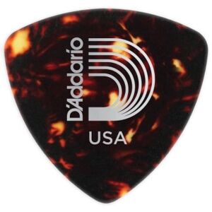 D'addario And Co Médiators/ SHELL-COLOR CELLULOID GUITAR PICKS EXTRA HEAVY WIDE SHAPE LA PIECE