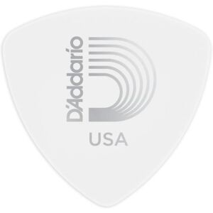 D'addario And Co Médiators/ WHITE-COLOR CELLULOID GUITAR PICKS MEDIUM WIDE SHAPE LA PIECE