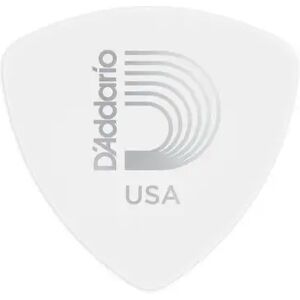 D'addario And Co Médiators/ WHITE-COLOR CELLULOID GUITAR PICKS HEAVY WIDE SHAPE LA PIECE