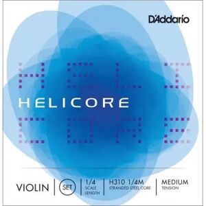 D'addario And Co Cordes violon/ JEU HELICORE MANCHE 1/4 MEDIUM