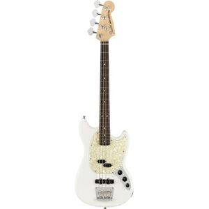 Fender Basses electriques 4 cordes/ AMERICAN PERFORMER MUSTANG BASS RW, ARCTIC WHITE - STOCK-B