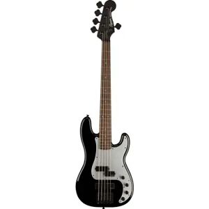 Squier Basses électriques 5 cordes/ CONTEMPORARY ACTIVE PRECISION BASS PH V LRL SILVER ANODIZED PICKGUARD BLACK