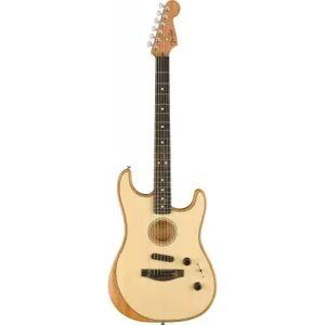 Fender Forme ST/ AMERICAN ACOUSTASONIC STRAT EBO, NATURAL - Publicité