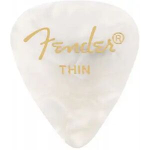 Fender Mediators/ PREMIUM CELLULOID 351 SHAPE PICKS, THIN, WHITE MOTO LA PIECE