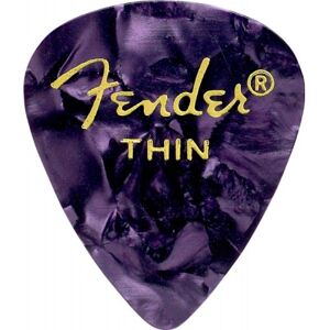 Fender Médiators/ PREMIUM CELLULOID 351 SHAPE PICKS, THIN, PURPLE MOTO LA PIECE - Publicité