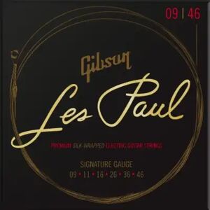 Gibson Accessories Jeux de cordes electriques 009/ LES PAUL PREMIUM SILK-WRAPPED SIGNATURE 9-46