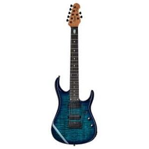 Sterling Guitars 7 Cordes/ JP157 DIMARZIO QUILTED MAPLE CERULEAN PARADISE - Publicité