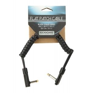 Rockboard Câbles pour pédales/ PATCH PLAT COIL - 16 À 100 CM - BLACK