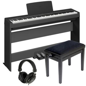 Yamaha Pianos numériques portables/ P-145 MEUBLE NOIR PACK DELUXE - Publicité
