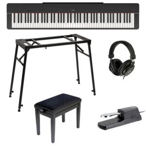 Yamaha Pianos numériques portables/ P-225 NOIR PACK CONFORT - Publicité
