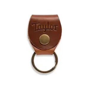 Taylor Guitars Sangles et courroies/ 1516 KEY RING W/PICK HOLDER - MEDIUM BROWN NUBUCK