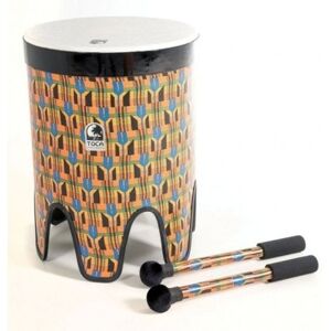 Toca Tambourins - Tambours - Bongos/ NESTING DRUMS TOM TOM FREESTYLE II 16 TF2NT-16K Kente cloth