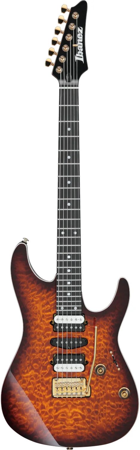 Ibanez Premium AZ47P1QM Dragon Eye Burst guitare électrique avec housse