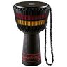 Meinl ADJ7-XL 13" Djembe Black decorated with carved red decoration