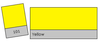 Lee Colour Filter 101 Yellow Nr 101
