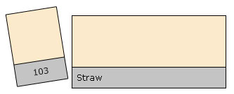 Lee Filter Roll 103 Straw Straw