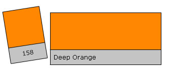 Lee Filter Roll 158 Deep Orange Deep Orange