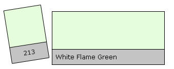 Lee Filter Roll 213 Wh.Flame Green White Flame Green