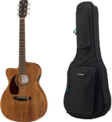 Harley Benton Cust. Line CLA-15MCE LH Bundle naturale opaco