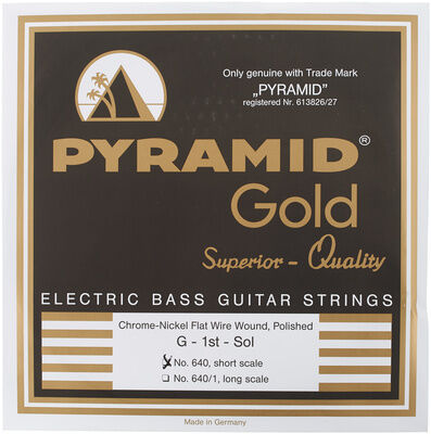 Pyramid Gold Flatwound 040-100 Saitensatz für E-Bass