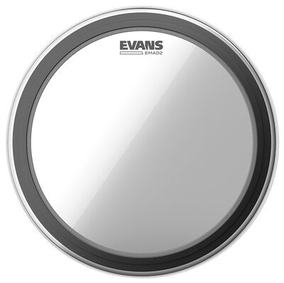 Evans 24"" EMAD2 Clear Bass Drum