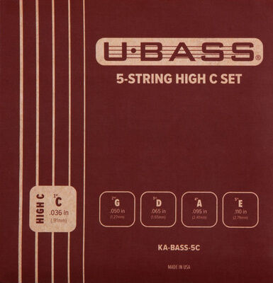 Kala U-Bass 5-String High C Set