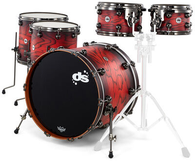 DS Drums Rebel All Maple Red Pine Burst