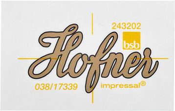 Höfner H65/40B Decal