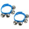 A-Star Wrist Jingle Sleigh Bells met Nylon Band Paar Blauw